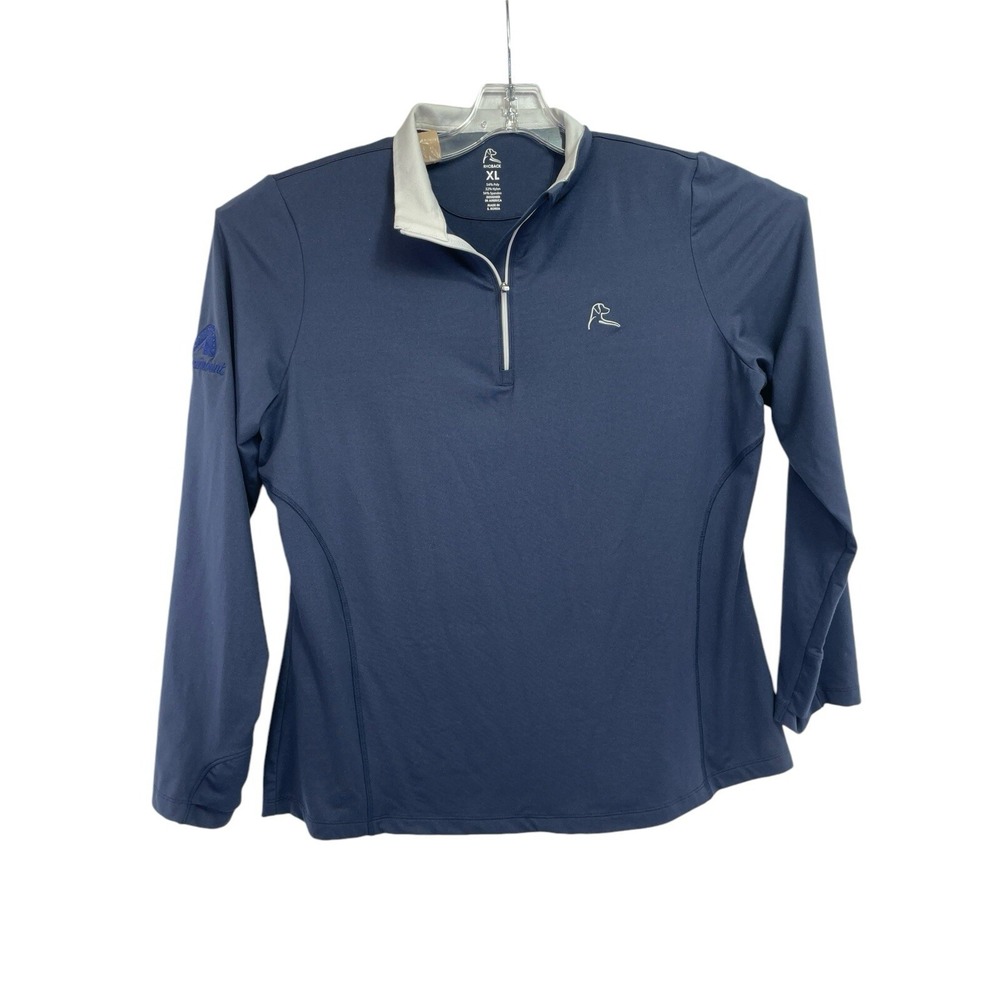 Rhoback / Paramount C.C. 1/4 Zip Womens XL Blue Golf Sweatshirt (G22) NW/OTs